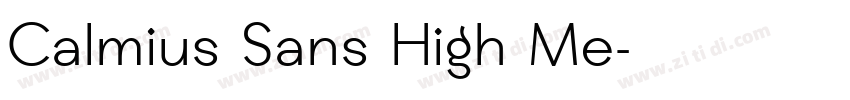 Calmius Sans High Me字体转换
